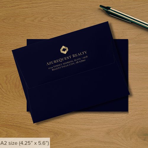 Modern Luxury Business Note Card Envelope