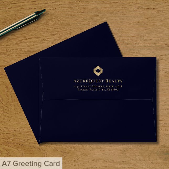 Modern Luxury Business Return Address Envelope (Creator Uploaded)