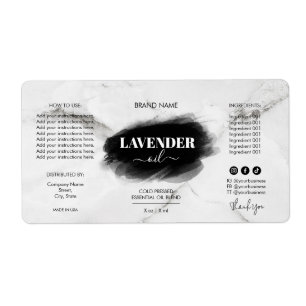 Modern Luxury Dropper Bottle Product Labels