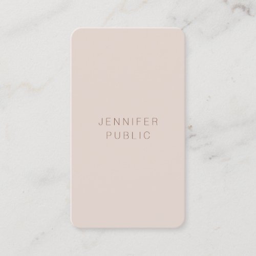 Modern Luxury Elegant Colors Personalized Template Business Card