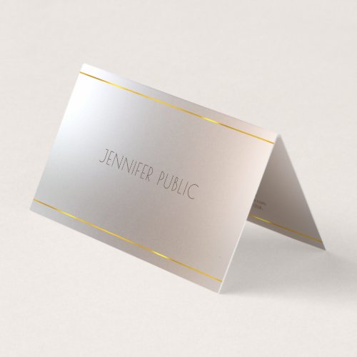 Modern Luxury Elegant Professional Plain Premium Business Card