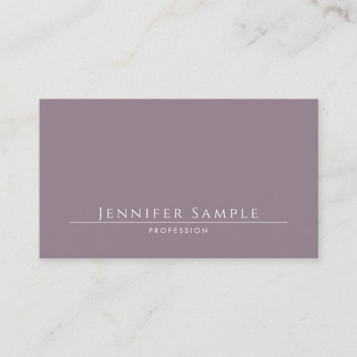 Modern Luxury Elegant Salon Simple Template Chic Business Card