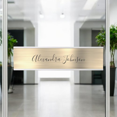 Modern Luxury Gold Business Foil Modern Door Sign