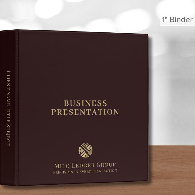 Modern Luxury Gold Logo Presentation Binder (Creator Uploaded)