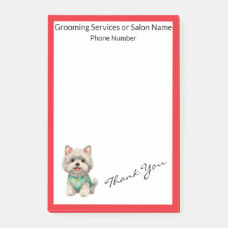 Modern Luxury Grooming Pet Personalized Collection Post-it Notes