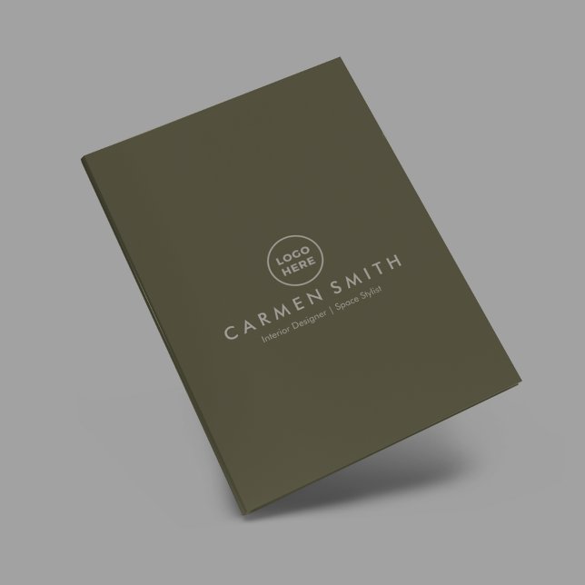 Modern Luxury Interior Designer Custom Pocket Folder (Creator Uploaded)
