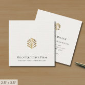 Elegant Exquisite Stunning Silver Line Founder CEO Business Card