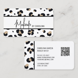 Modern Luxury Makeup Artist Business Card