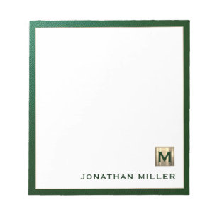 Modern Luxury Monogram Notepad