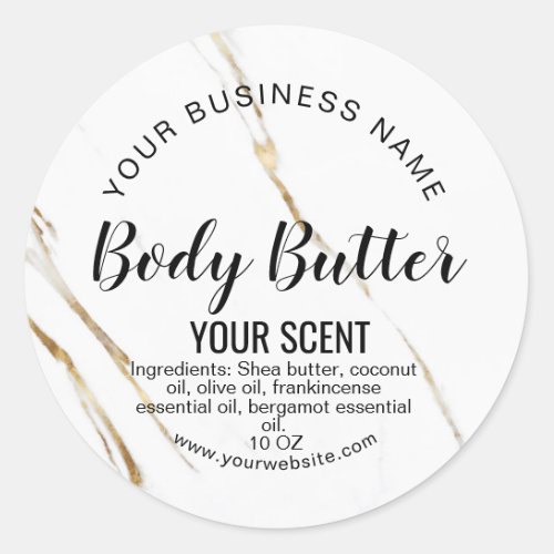 modern luxury product label body butter add logo
