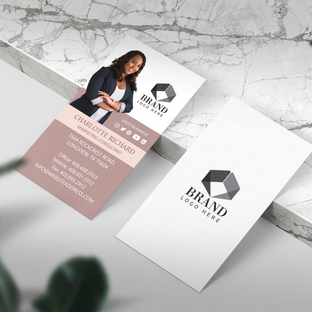 Modern Luxury Professional Real Estate Agent Photo Business Card (Creator Uploaded)