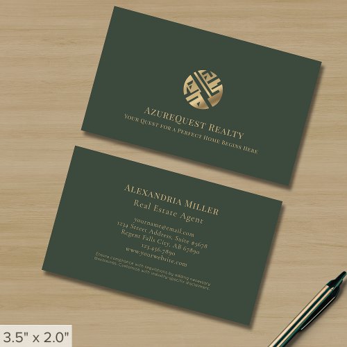 Modern Luxury Real Estate Business Cards
