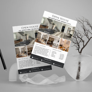 Modern Luxury Real Estate Open House Template Flyer