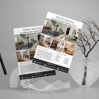 Modern Luxury Real Estate Open House Template Flyer
