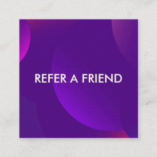 Modern Luxury Refer a Friend Card for Salon & Spa