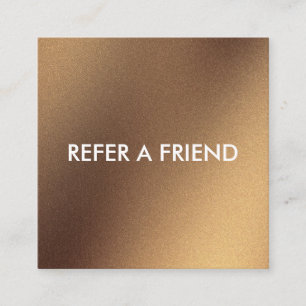 Modern Luxury Refer a Friend Card for Salon & Spa