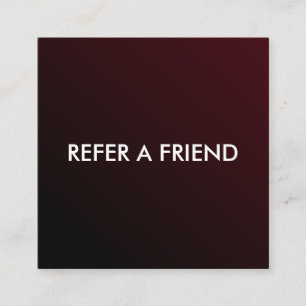 Modern Luxury Refer a Friend Card for Salon & Spa