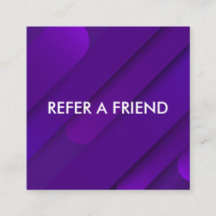 Modern Luxury Refer a Friend Card for Salon & Spa