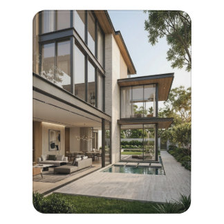 Modern Luxury Residence Contemporary Architectural Door Sign