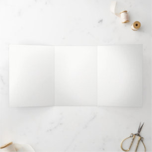 Modern Luxury Wedding Personalization Tri-Fold Program