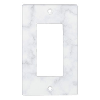 Modern Luxury White Marble Light Switch Cover