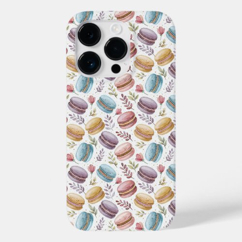 Modern Macaroon Desserts Case-Mate iPhone 14 Pro Case