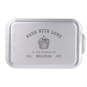 Modern Made with Love Baking Kitchen Baker Trendy Cake Pan