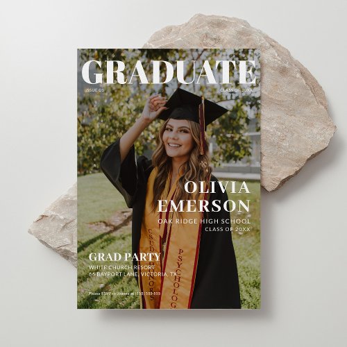 Modern Magazine Cover Graduation