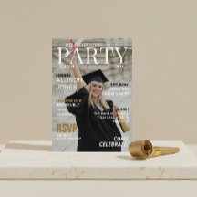 Modern Magazine Photo Graduation Party