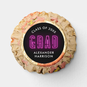 Modern Magenta Neon Graduation Reese's Peanut Butter Cups