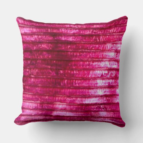 Modern magenta pink girly geometrical fabric throw pillow