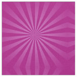 Modern Magenta Sun Ray Pattern Fabric