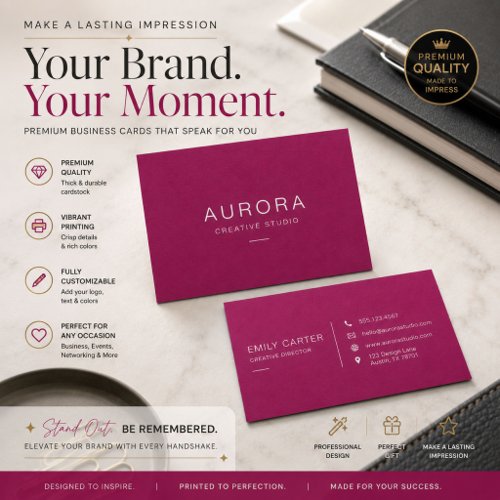 Modern Magenta Wedding Invitation Suite