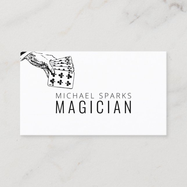 Modern Magic Magician Card Poker Entertainment (Front)