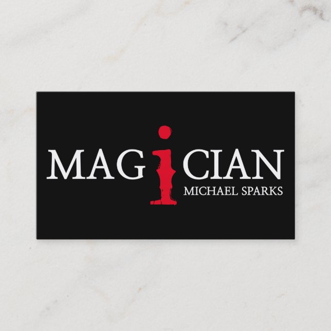 Modern Magic Magician Card Poker Entertainment (Front)