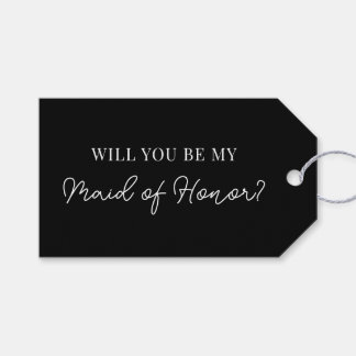 Modern Maid of Honor Proposal Tag