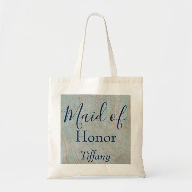 Modern Maid of Honor Tote Bag (Front)