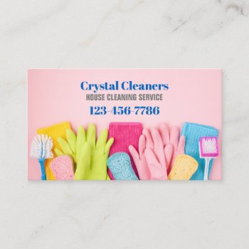 Modern Maid Services Housekeeping Housekeeper Business Card by businesscardsdepot at Zazzle