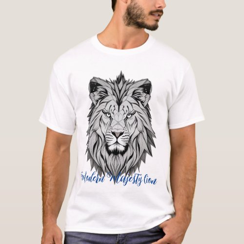 Modern Majesty lion T_Shirt