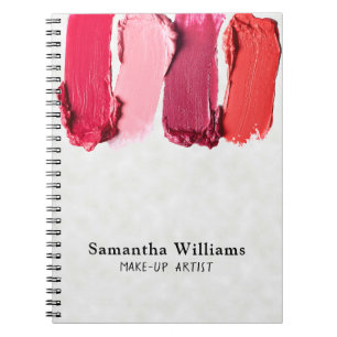 Modern Make-up Artist Beauty Salon Lipstick Notebook