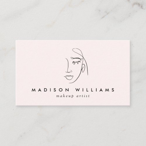 Modern Make up Artist or Skin Care Business Card