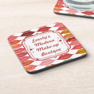 Modern Make-up Boutique Beverage Coaster