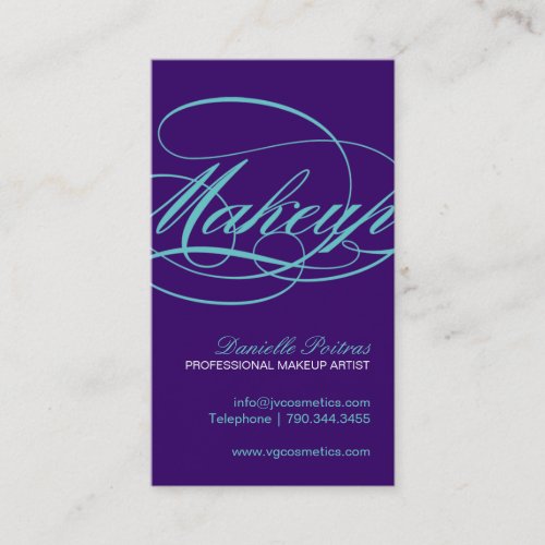 MODERN MAKEUP ARTIST BUSINESS CARD