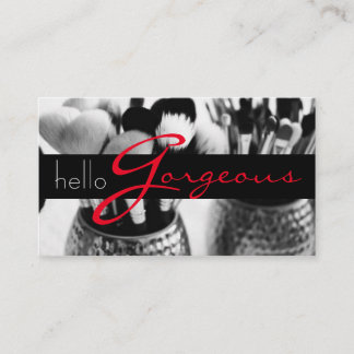Modern MakeUp Artist Business Card