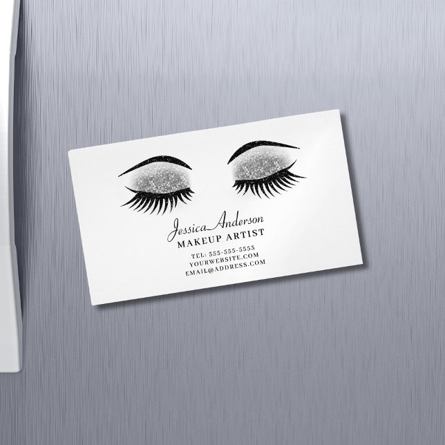 Modern Makeup Artist  Business Card Magnet (Creator Uploaded)