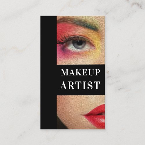 Modern Makeup Artist  Professional Stylist  Business Card