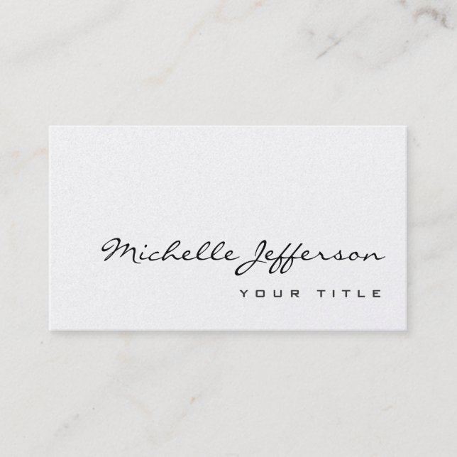 Modern Makeup Artist Trendy Business Card (Front)