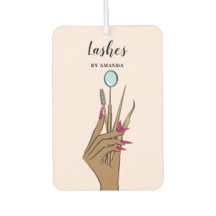 Modern Makeup Eyebrow Eyes Lashes Girly Air Freshener
