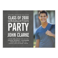 MODERN MALE GRAD | GRADUATION PARTY INVITATION