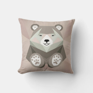 Modern Mama Bear Geometric Throw Pillow